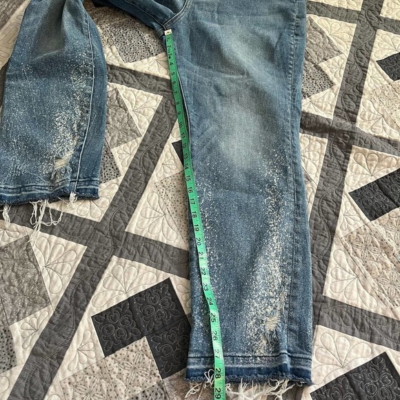 Pilcro by Anthropologie the cigarette high rise release hem jeans size 32 - Picture 8 of 10